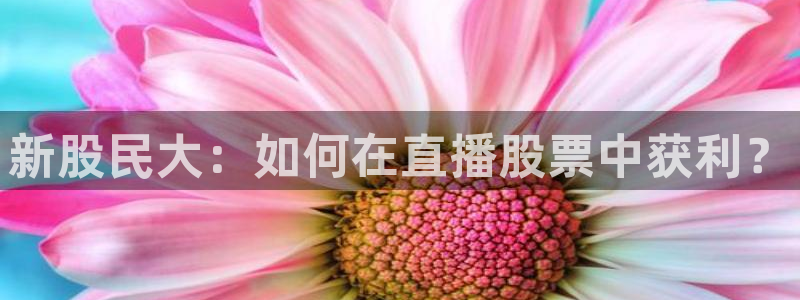 黑白体育直播app新版本新页面.点进官网.org：新股民大：如何在直播股票中获利？