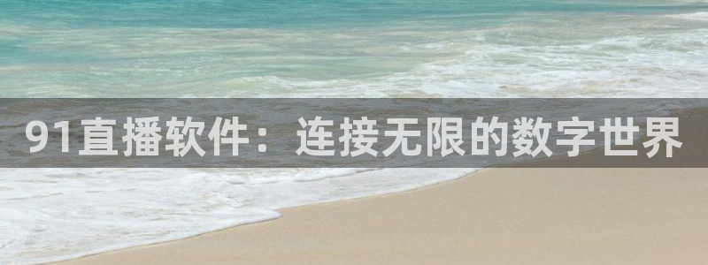黑白体育直播足球：91直播软件：连接无限的数字世界
